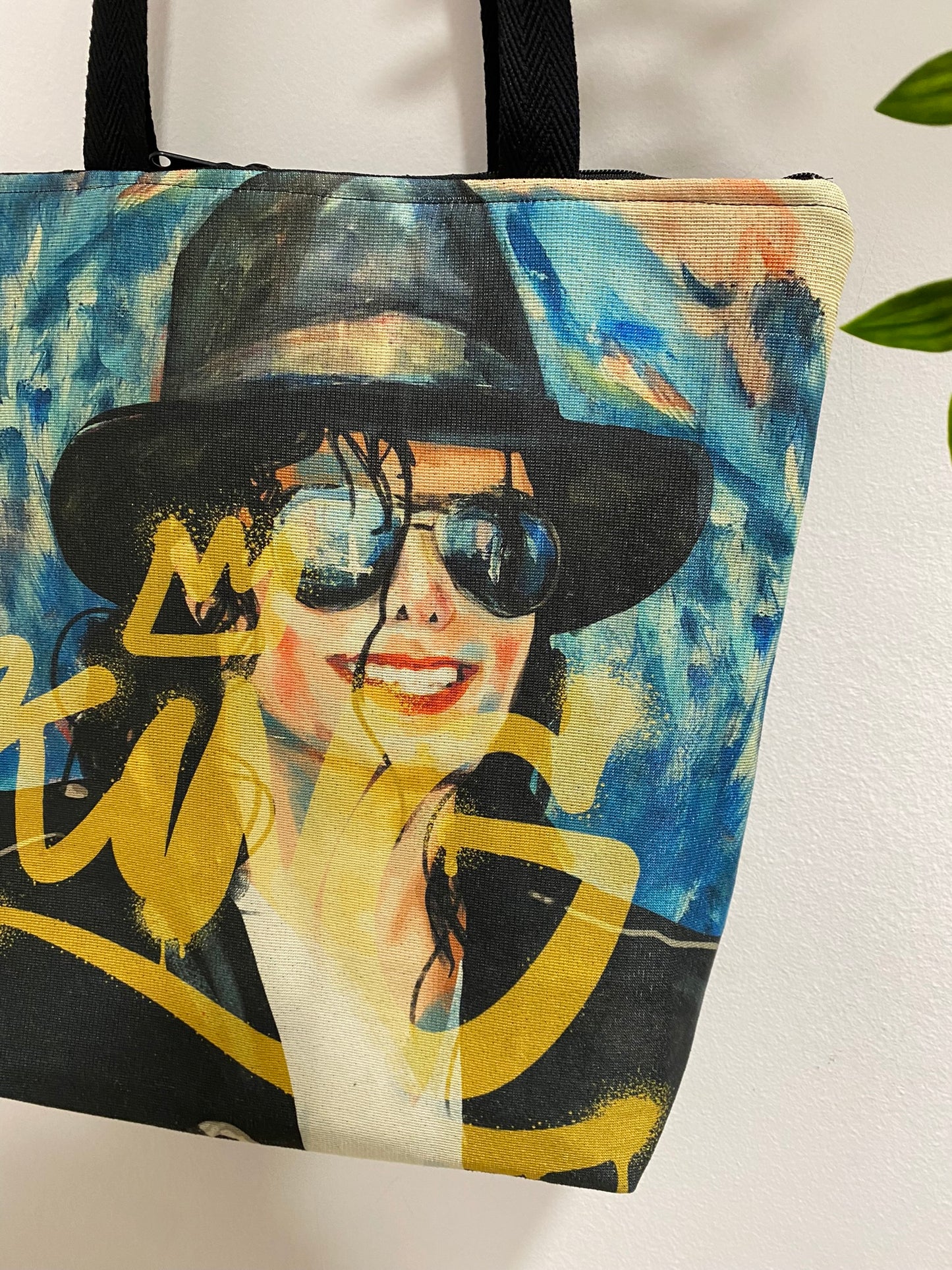 Tote Bag Acolchada con Imagen de Michael Jackson