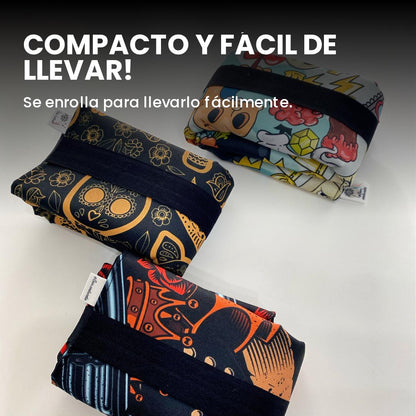Cojín de asiento desplegado, con estampado original